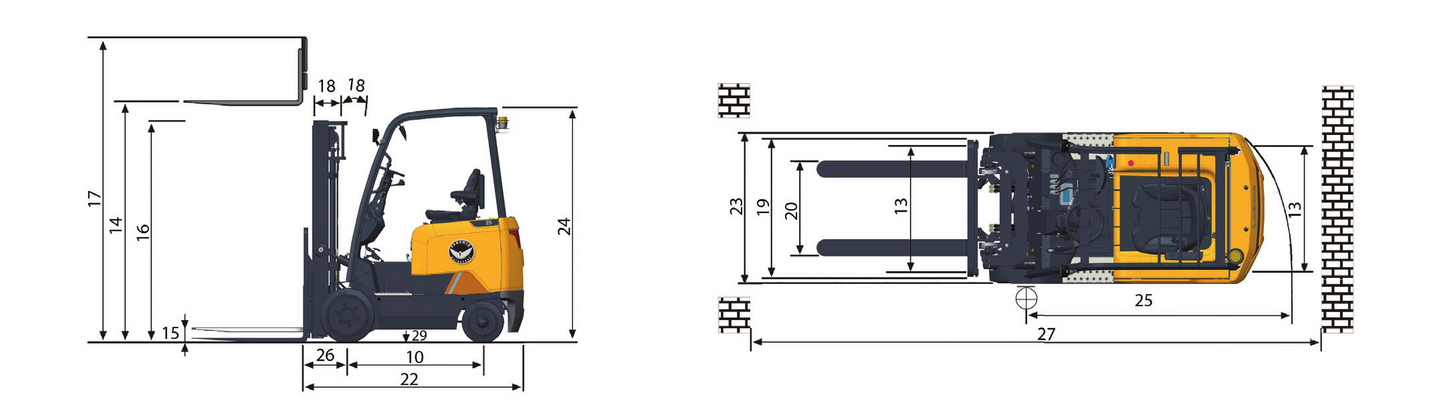 ELECTRIC FORKLIFT FL SERIES FL20-C